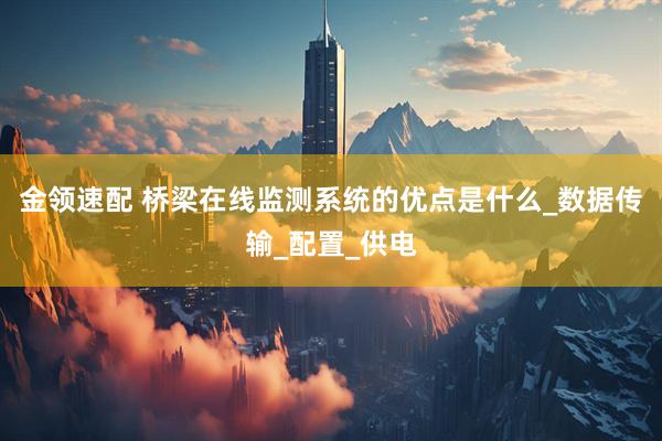 金领速配 桥梁在线监测系统的优点是什么_数据传输_配置_供电